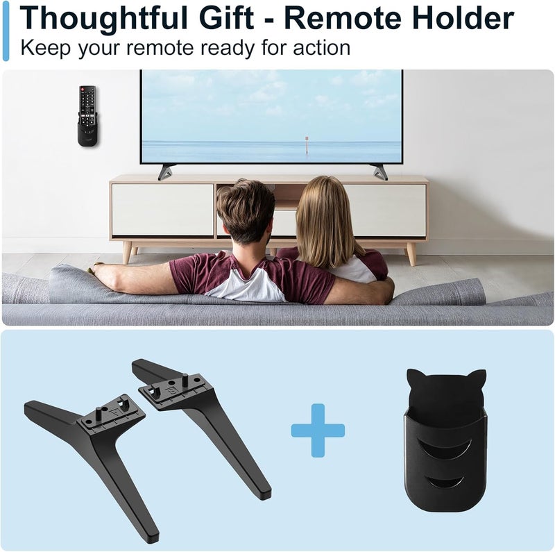 Maozhren 49" 50" 55" TV Stand for LG TV Legs for 55UJ6300 55UJ6540 55UK6200 55UK6300 55UK6500 55LJ550M 55UM7300 55UN6900 55LJ5550 50UK6500 49UK6300 MAM643660 MEZ64114730 Replacement Legs for LG TV with Screws - Image 4